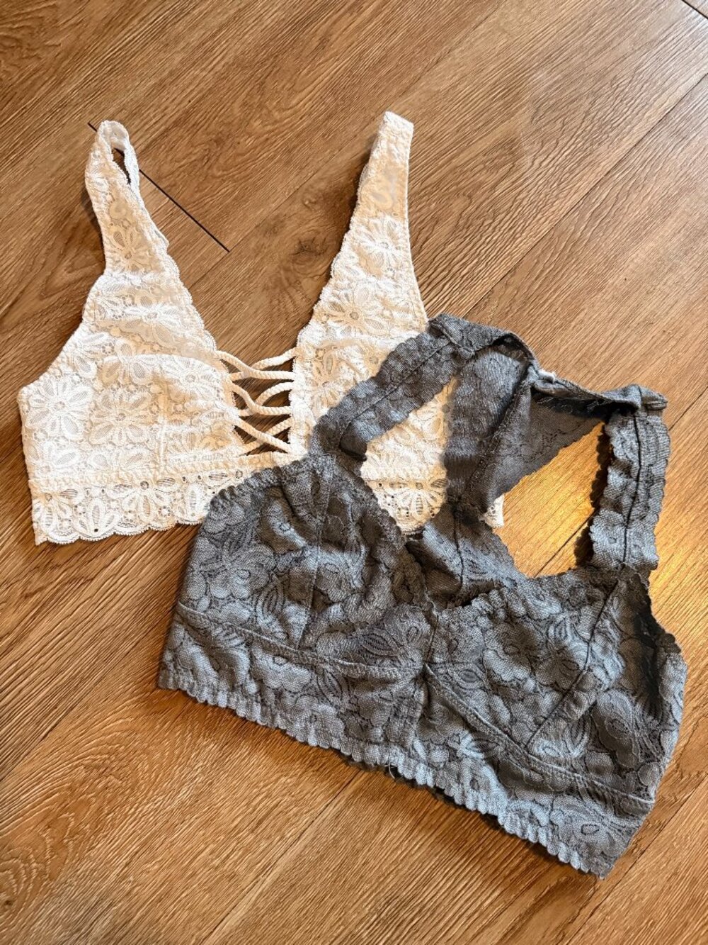 Free People and Victoria's Secret Bralettes